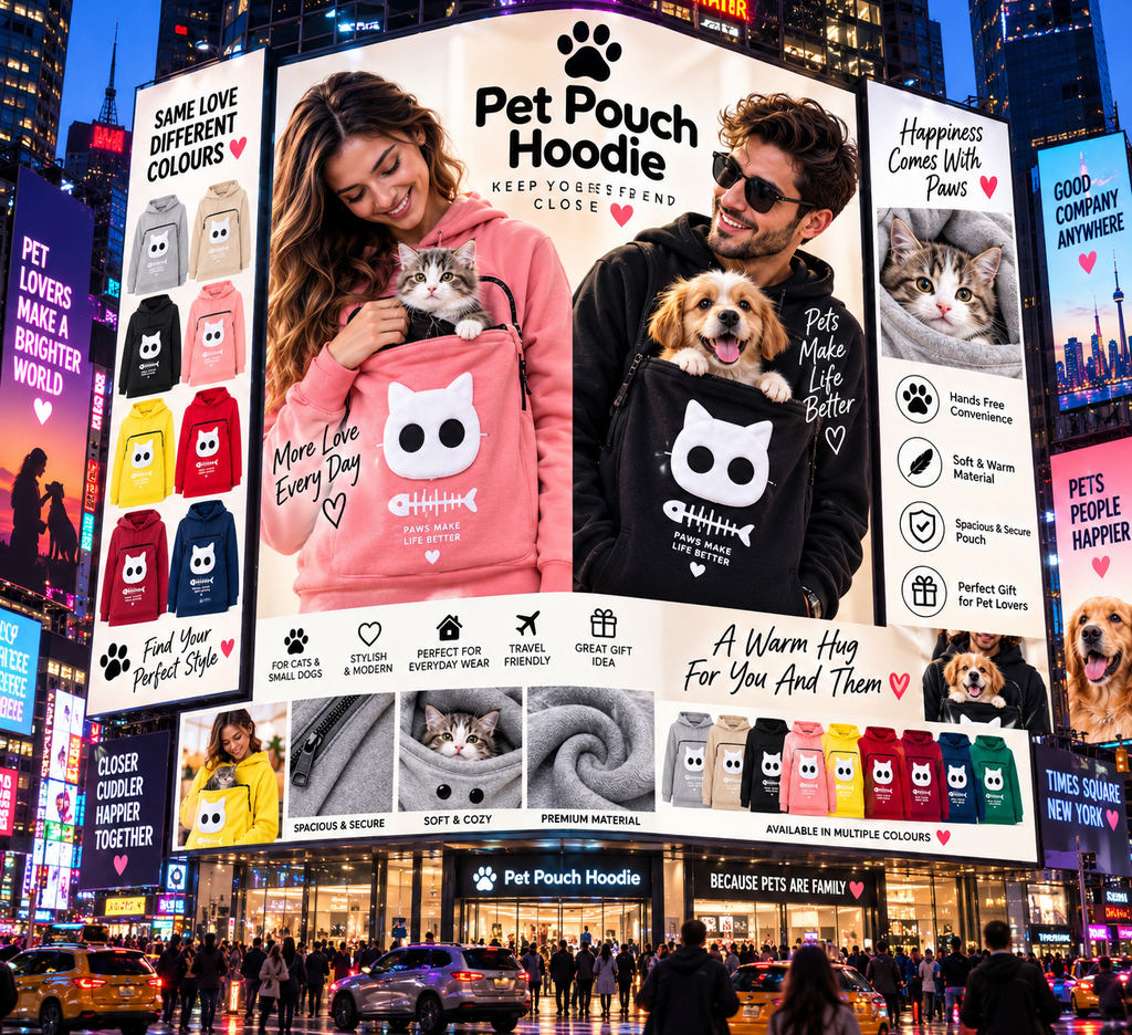 Cat Lovers Hoodie Kangaroo Dog Pet Paw Dropshipping Pullove