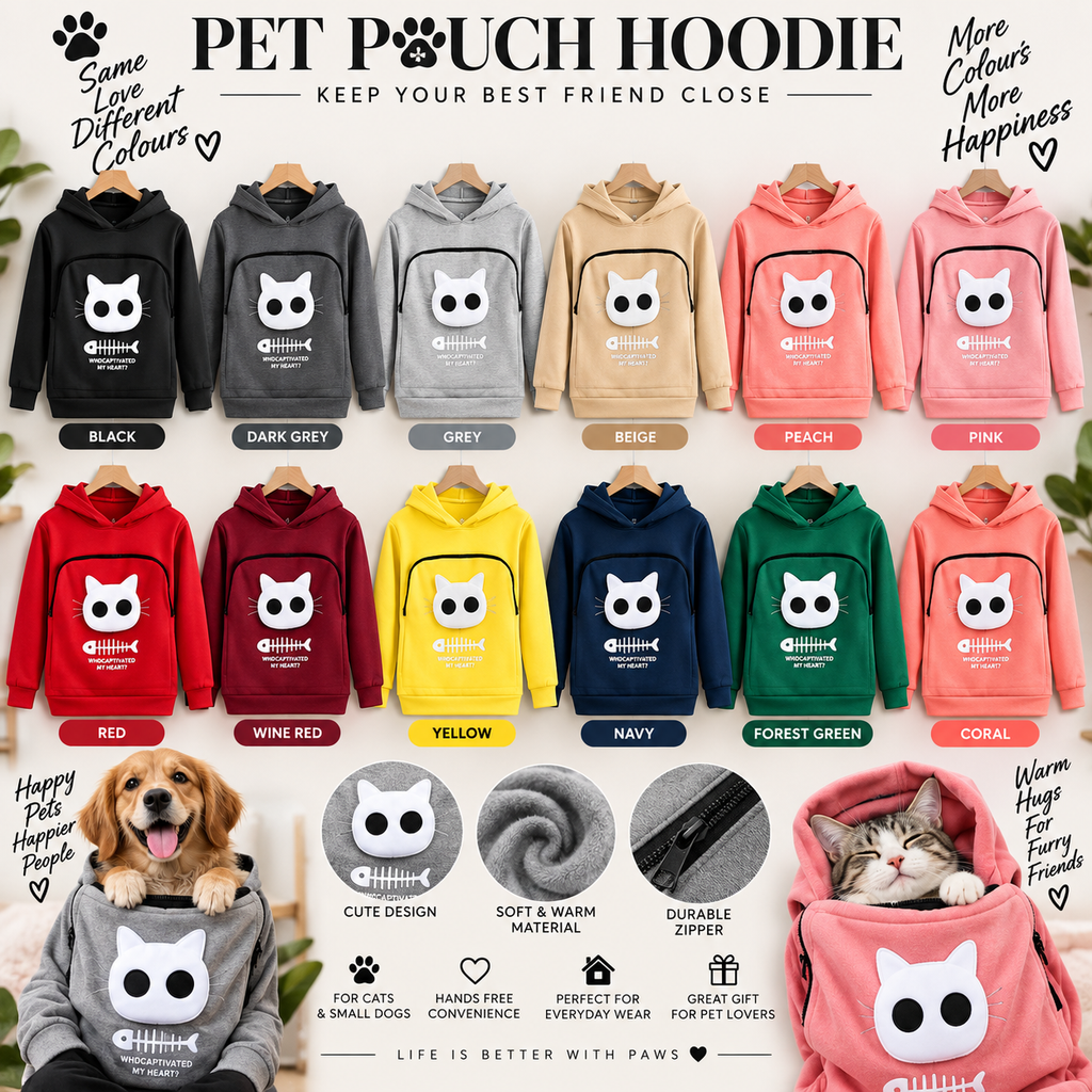 Cat Lovers Hoodie Kangaroo Dog Pet Paw Dropshipping Pullove