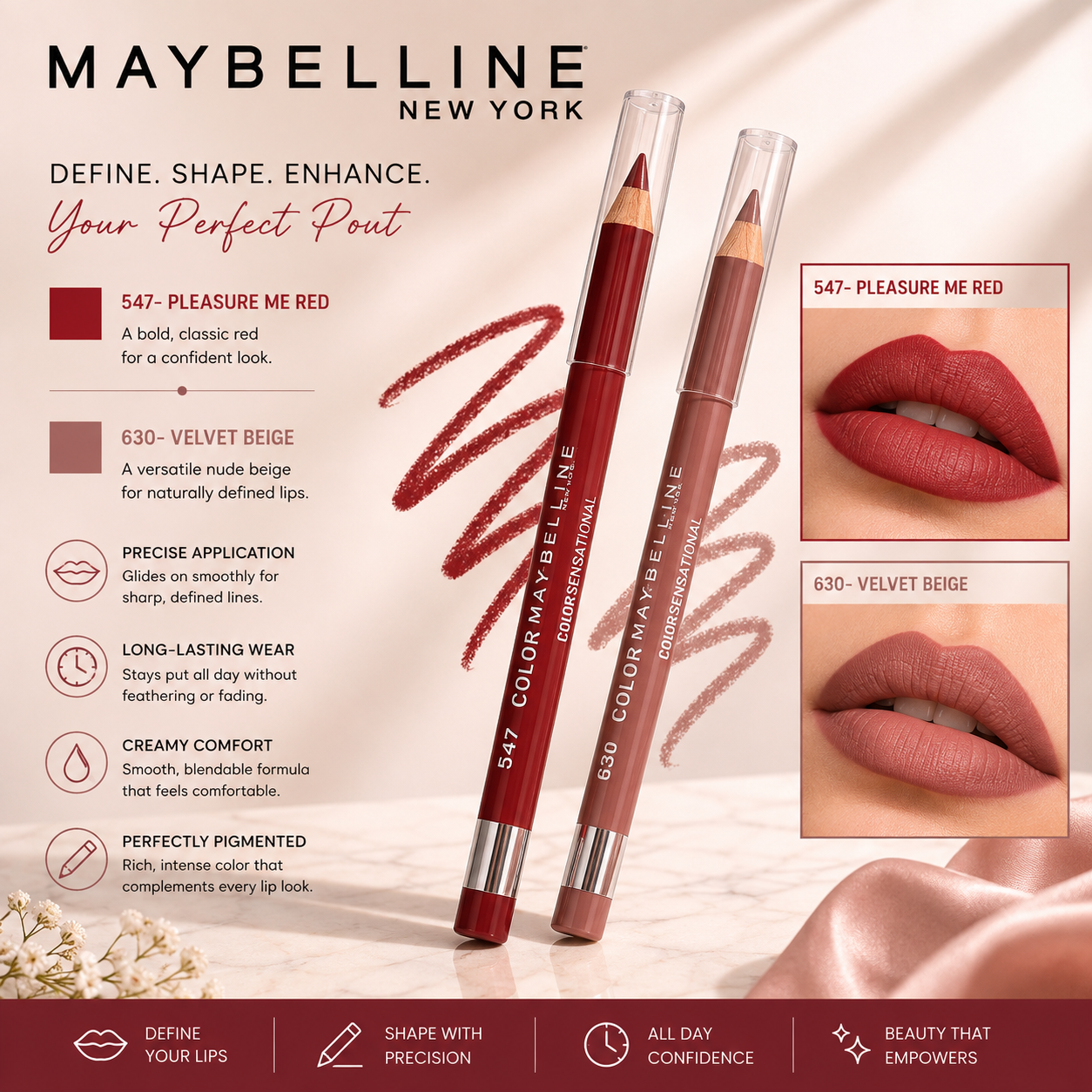 Lip Liner Pencil Color Sensational Maybelline 5 g