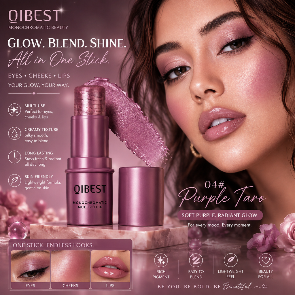 3-in-1 Cheek Blush Stick Lip Tinted Eyes Cheek Lips Brighten Cream
