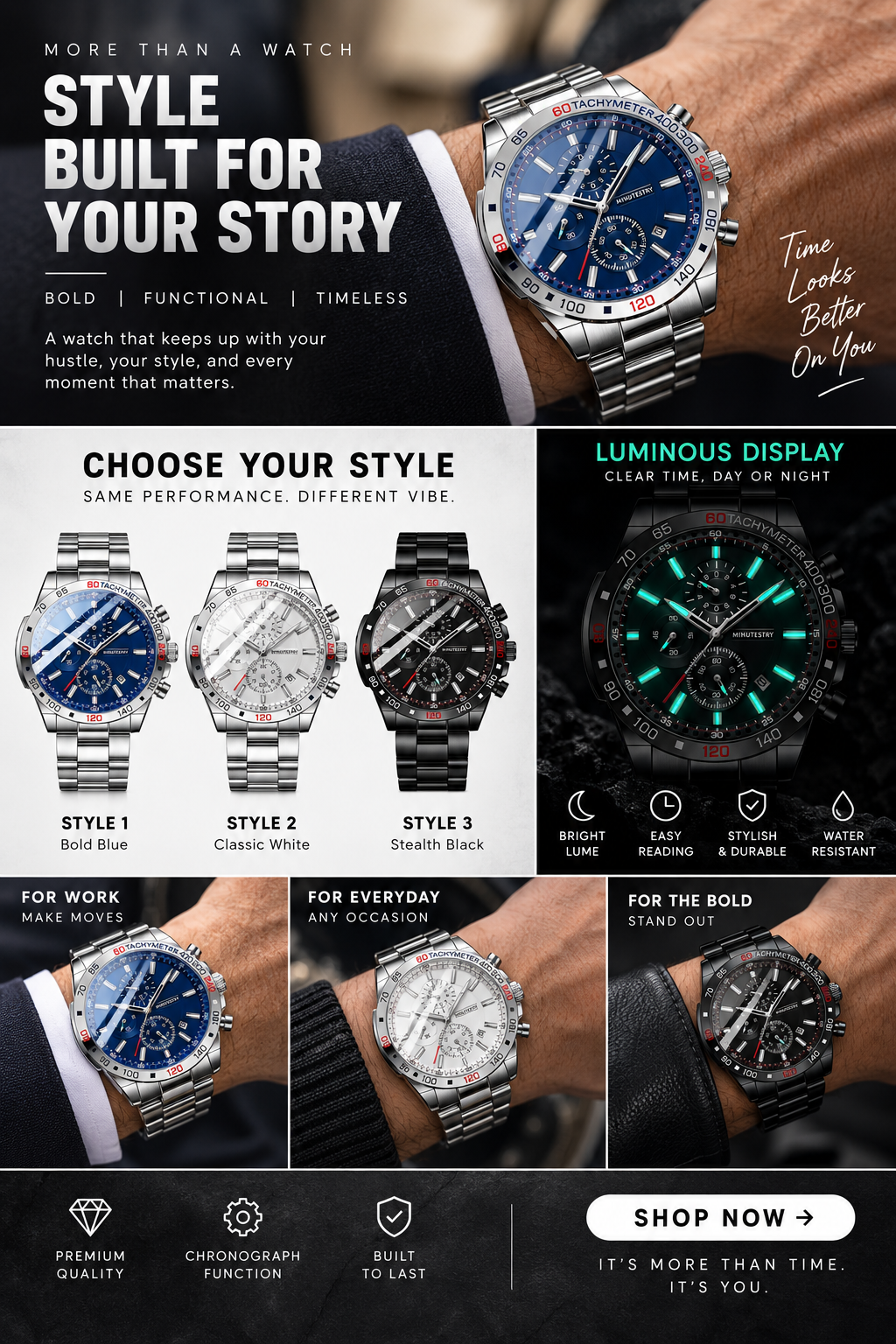 Personalized Mens Watch, Boyfriend Gift, Anniversary Gift