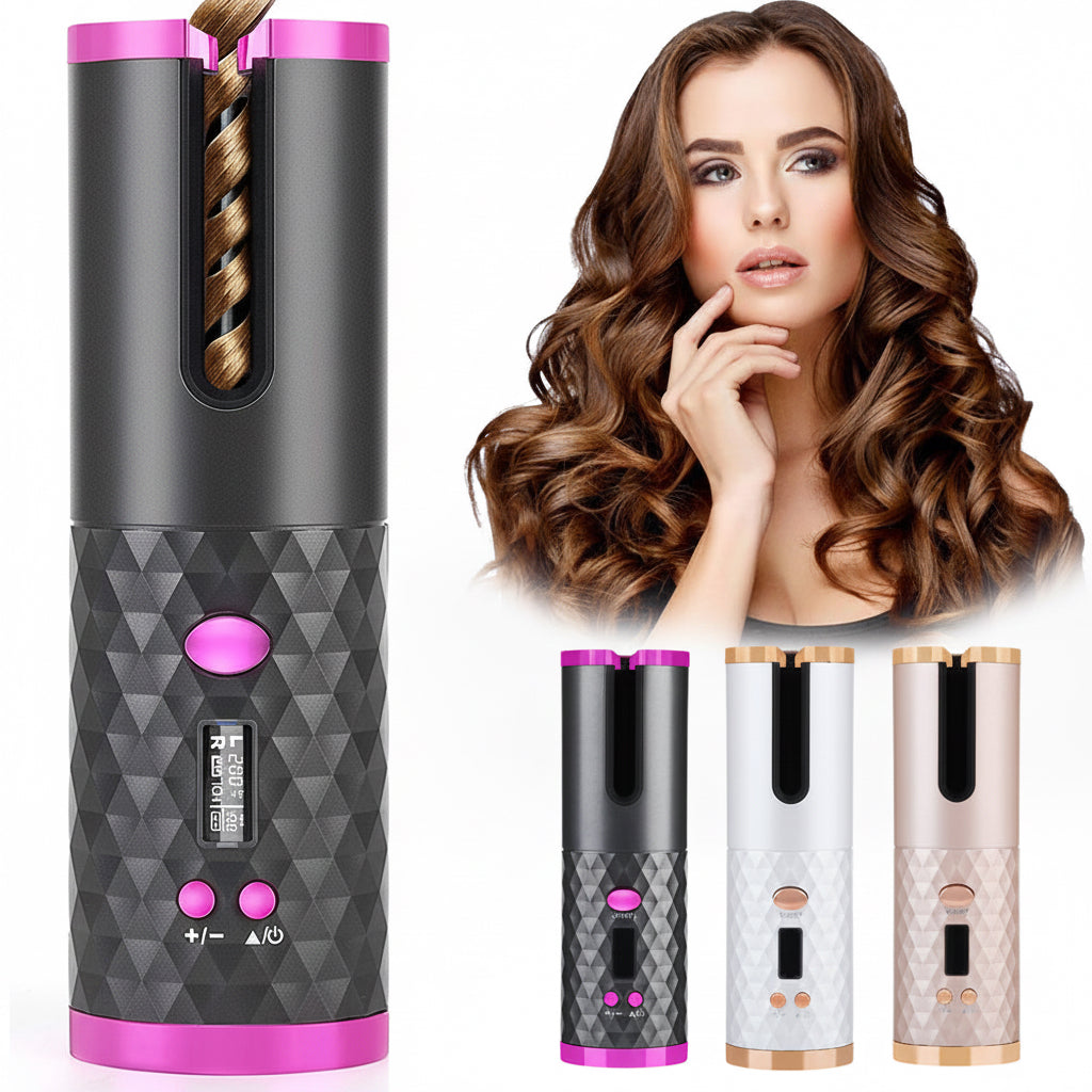 Rechargeable Automatic Hair Curler Women Portable Hair Curling Iron